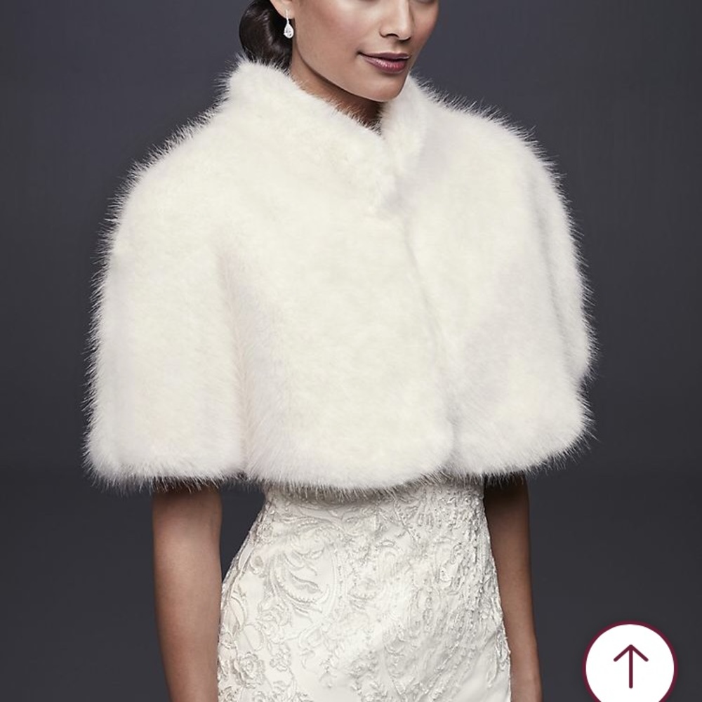 Bridal fur cape